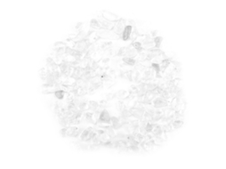 Cristal de quartzo natural triturado (branco)
