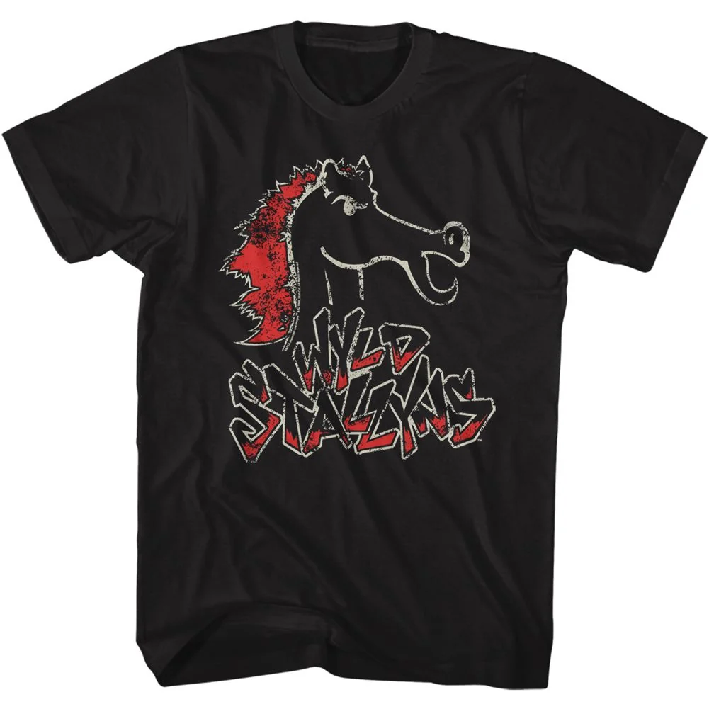 Rockinstone Bill And Ted Stallions Black Adult T-shirt Size:xl