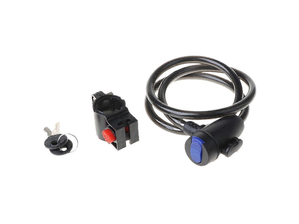 Cadeado De Bicicleta Com Cabo De Aço Resistente, Ideal Para Ciclismo, Mtb E Proteção Antifurto. Aquaforge
