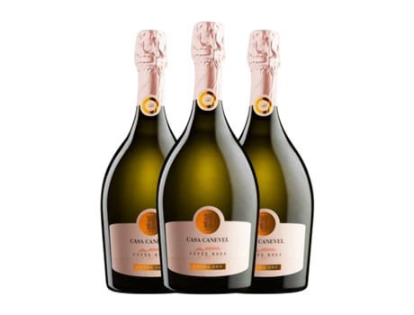 Espumante CANEVEL Cuvée Rosa Extra Dry Marzemino Extra Seco Prosecco (0.75 L - 3 Unidades)