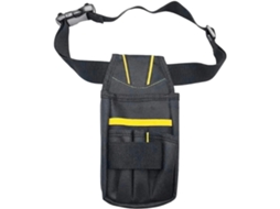 Bolsa Profissional Para Ferramentas Com Bolso, Suporte De Vinil E Clipe Metal