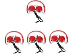 Jojofuny Conjunto De 4-fones Ouvido Unissex Dobráveis Com Fio Para Escola, Som Estéreo, Confortáveis E Ideais Para