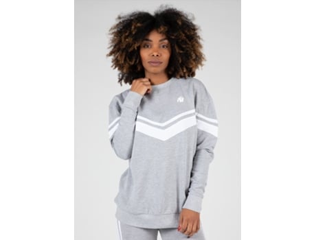 Sweatshirt Hailey Oversized GORILLA WEAR (Cinzento Melange - M)