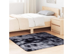 Vidaxl Tapete Shaggy De Pelo Alto Navarra 120x120 Cm Cinzento-escuro