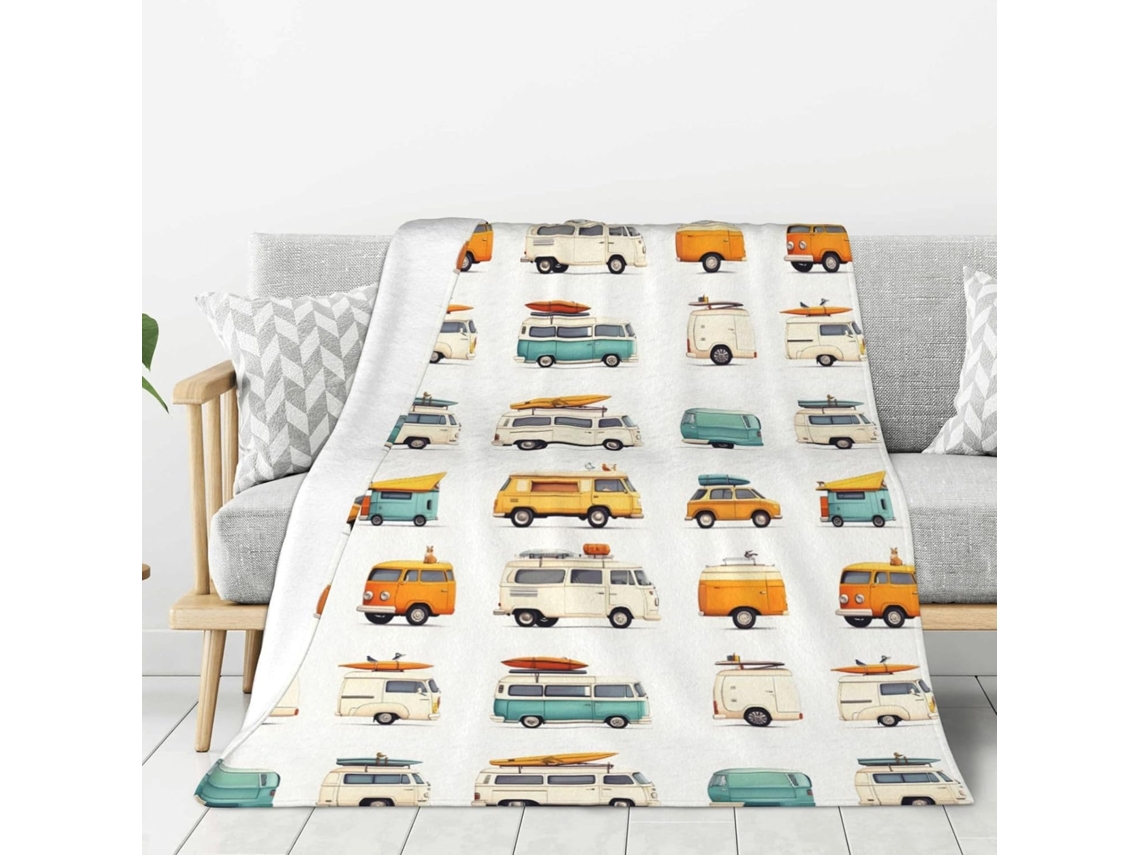Manta Grande para Sofá e Cama de Flanela Macia Leve 152 Cm Poliéster Leve Conforto Casa