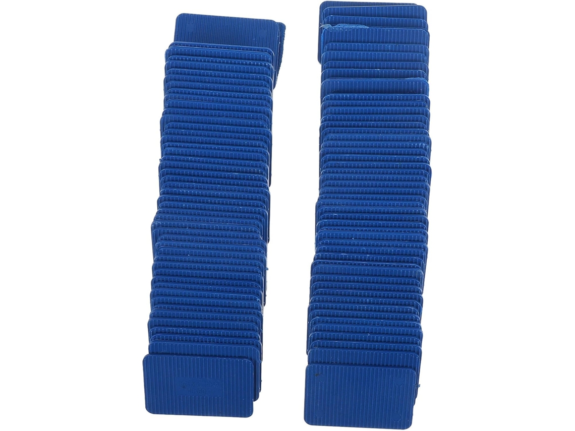 Inoomp 100-cunhas De Plástico Azuis Para Portas E Janelas, Alta Capacidade De Carga E Durabilidade Para Nivelamento