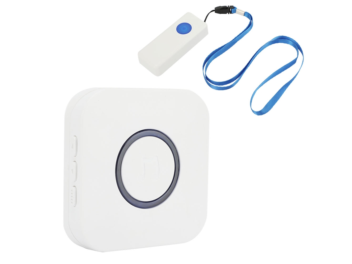 Laxiscreed Campainha De Emergência Inteligente Sem Fios, À Prova De Água Com Controlo Remoto E Bateria Integrada