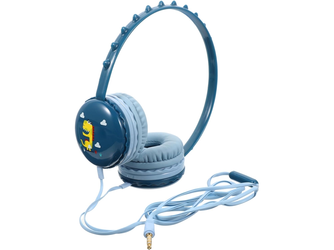 Casque Audio Para Garçon Et Filles, Écouteurs Para Garçon Et Filles À Fil, Forme Dinosaure, Micro Intégré, Abs