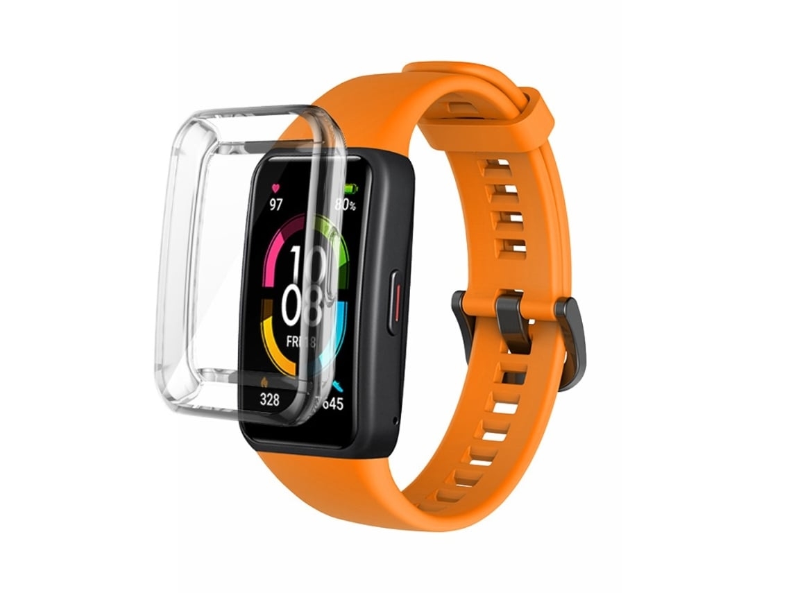 Lurelia Pulseira De Silicone, Compatível Com Huawei Band 6 Laranja