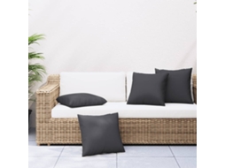 Vidaxl Almofadas De Sofá 4 Pcs 40x40 Cm Tecido Preto