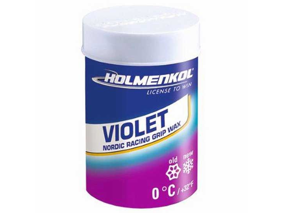 HOLMENKOL Cera Grip Violet +0°c 45 G Roxo