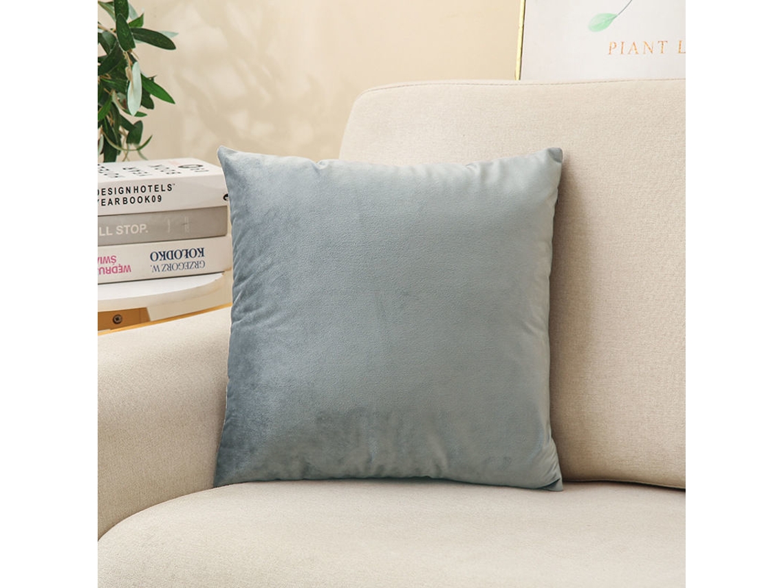 45x45cm Cinza, Conjunto De 2 Capas De Almofada Decorativas De Veludo Fronhas De Sofá Super Macias Decoração Suave Vida Doméstica Ro