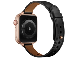 Bracelete para 18mm Universal Couro Genuíno Preto XIAOMOYU