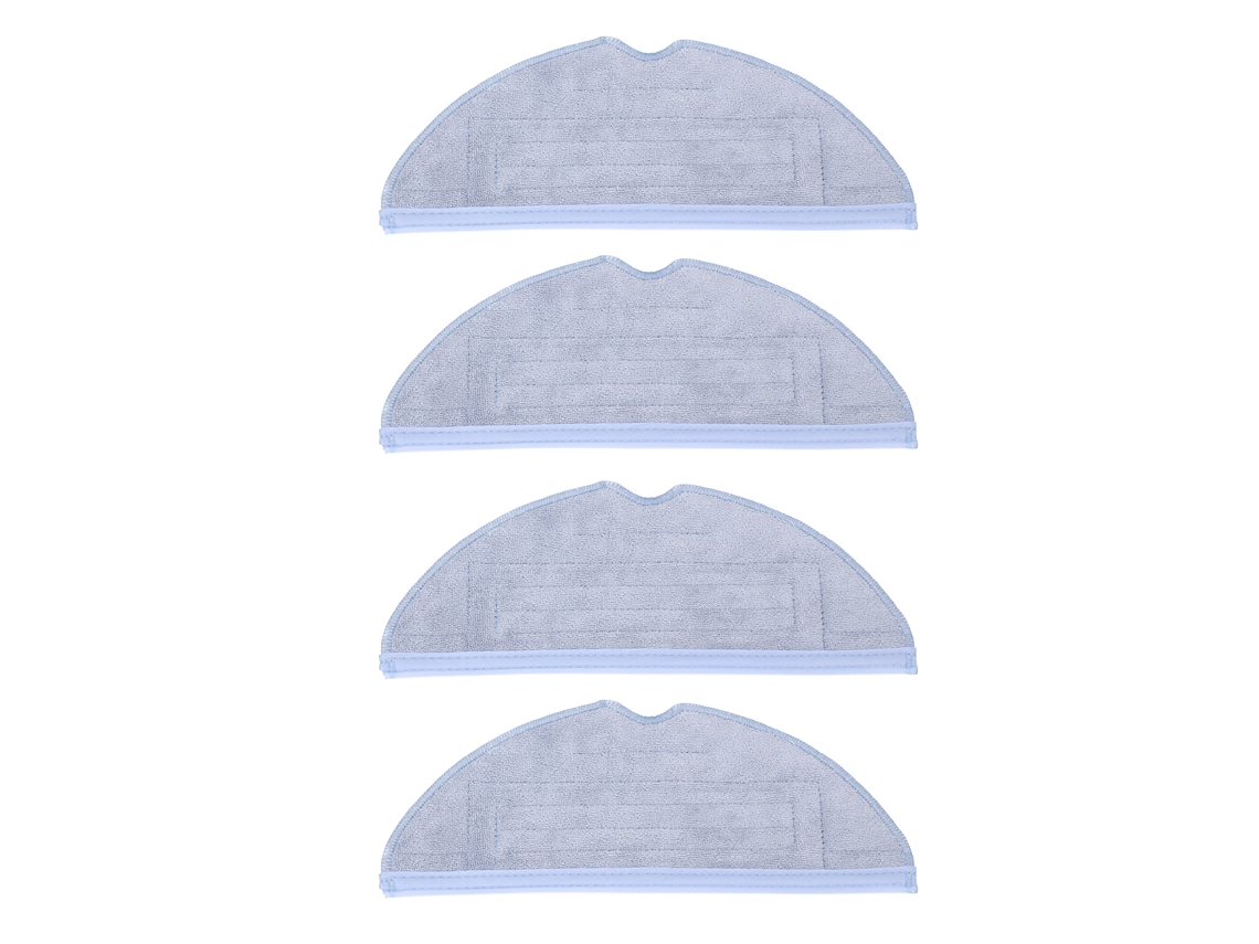 4pcs pano de mop reutilizável lavável para aspirador s7+ s7 t7s t7 plus | S/MARCA