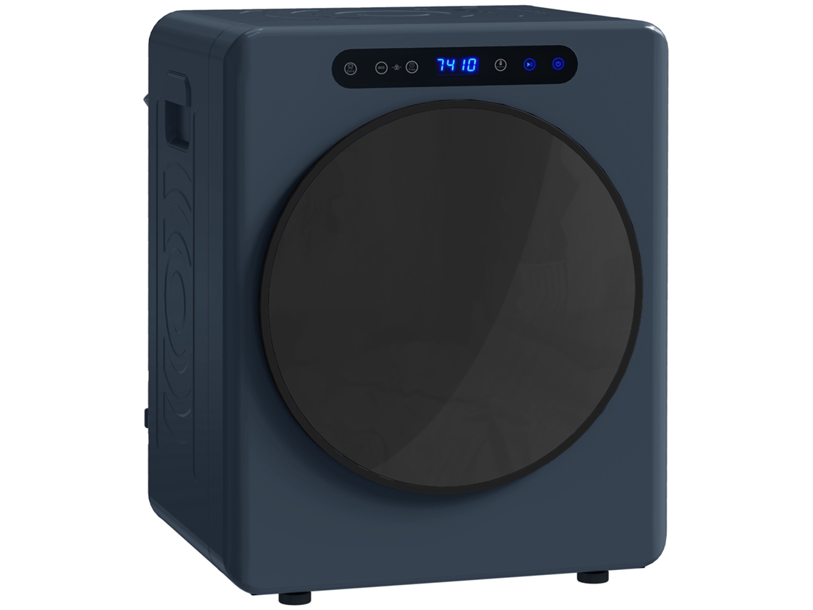 Secador Exaustão 1000w 3kg, Modos Extra Seco E Eco, Timer, Aço Inox, Azul