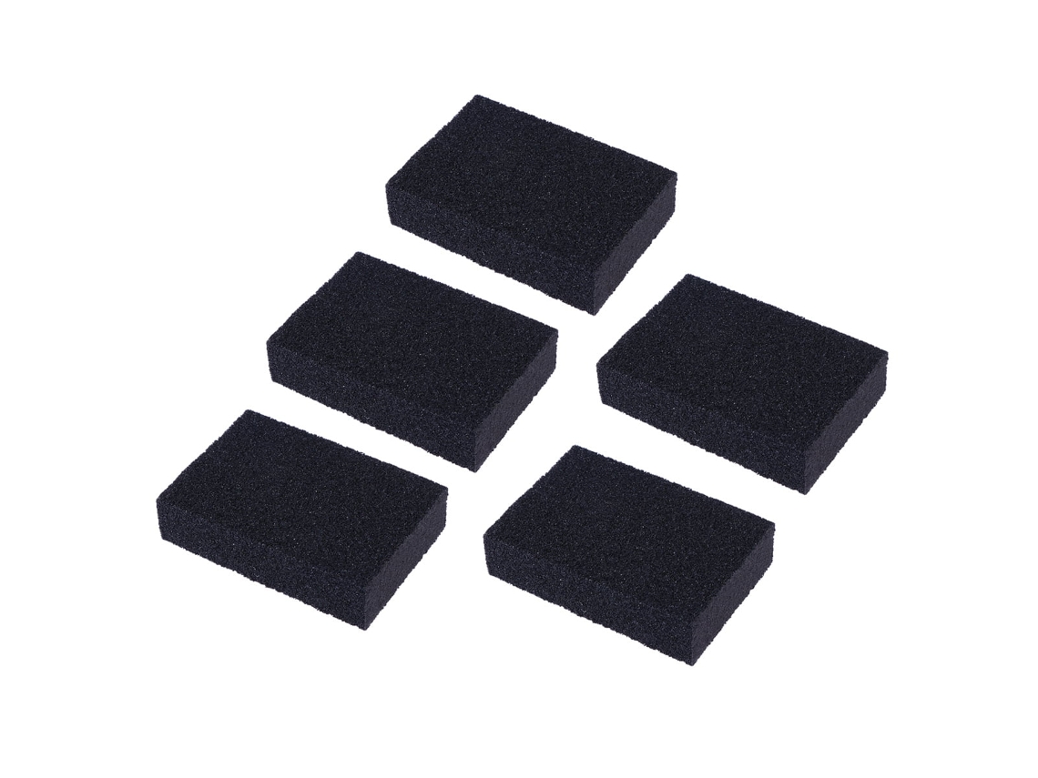 5 Esponjas Desincrustantes De Alúmina Nano (negras)