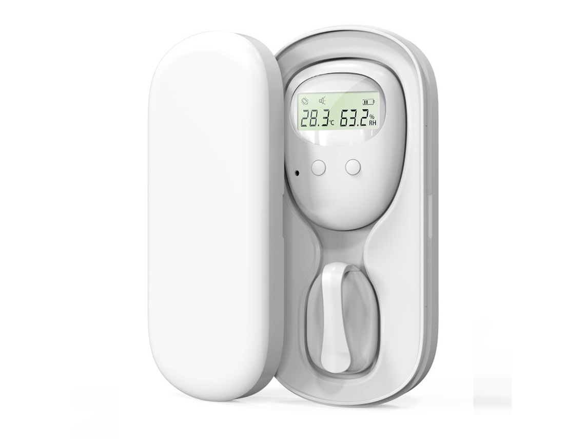 Alarme Sem Fios Para Enurese Noturna Com Som E Vibração, Recarregável Lembrete Para Treino Do Uso Da Casa De Banho Branco Hexinyigjly