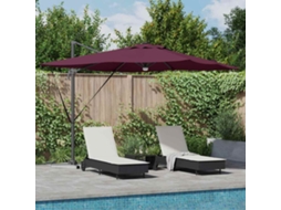 Vidaxl Parasol Roma Vermelho 286 X 284 X 270 Cm Alumínio E Poliéster