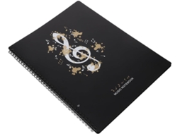 Pasta Organizadora De Partituras A4 40 Páginas, Capa Protetora, Design Elegante E Estrutura Simples Músicos Em