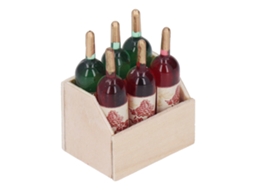 Mali garrafa de Vinho Miniatura 1:12 para Casa de Bonecas Decoração Cozinha Acessório