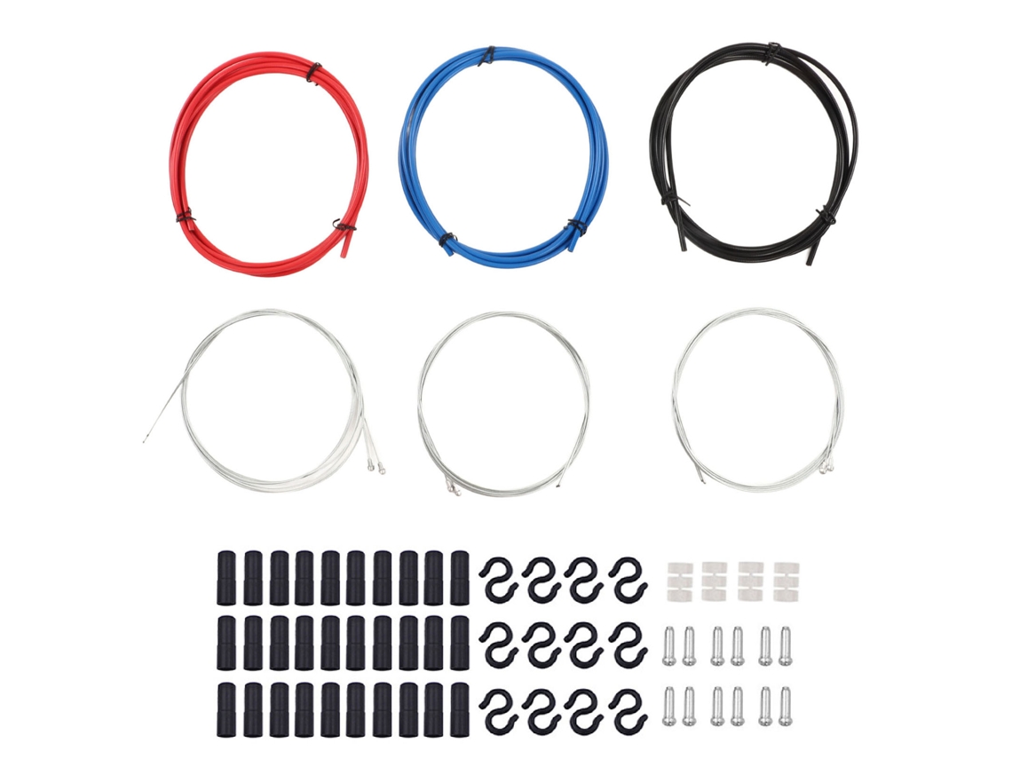 Mangueira de Freio Mali para bicicleta com aço carbono nylon kit 3 cores compatível com mountain bike e road bike