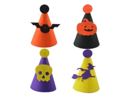 Chapéus de Festa de Aniversário de Halloween de Feltro Chapéus de Festa para Decoração de Aniversário Infantil Decoração de Festa de Halloween