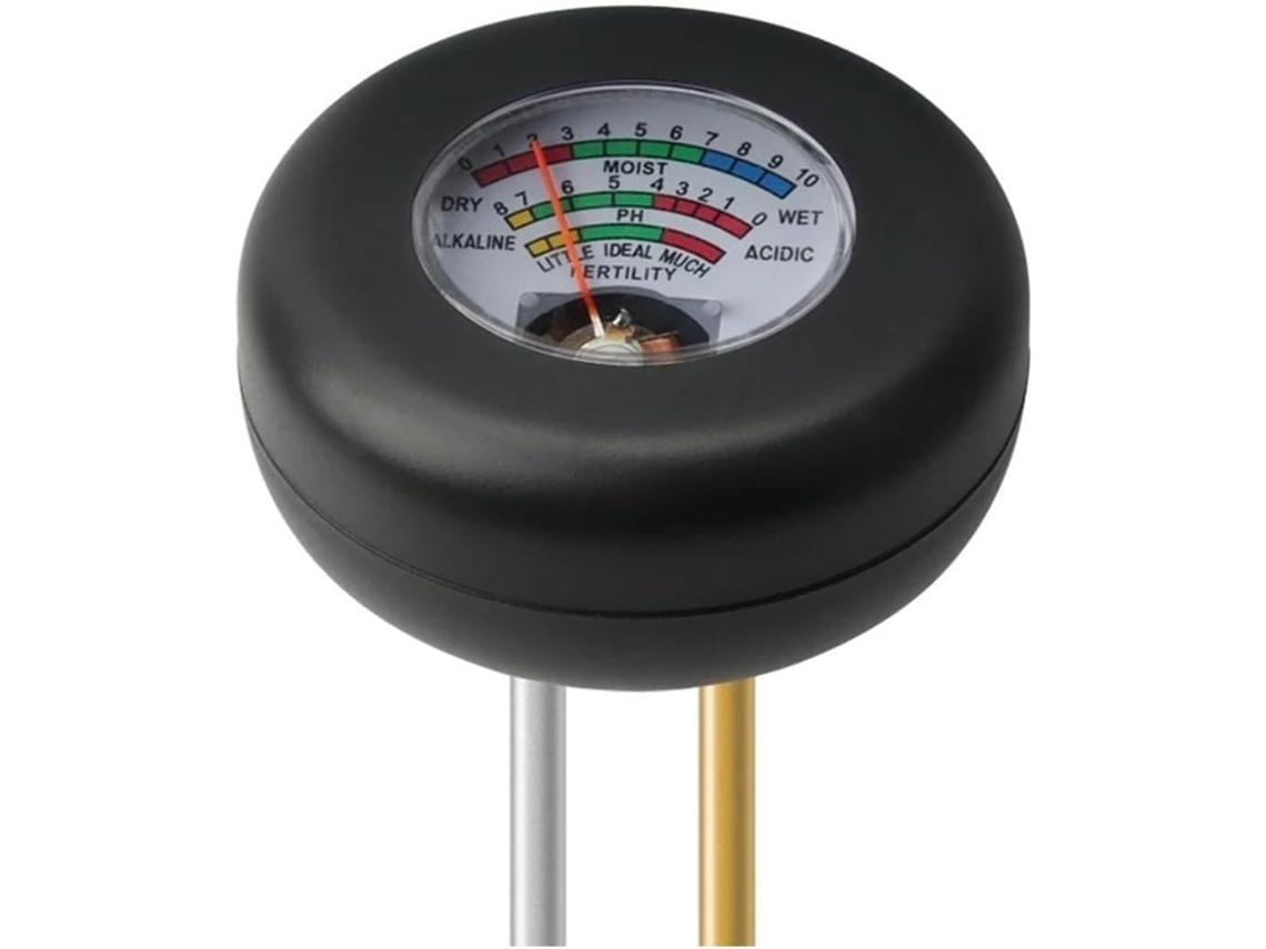 Medidor De Ph Do Solo Com Sonda Dupla Metálica, Sensor Umidade, Analisador Fertilidade Para Plantas Jardim