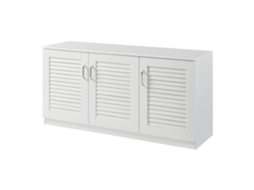 Sapateira Løten 6 compartimentos para 12 pares MDF 62 x 125 x 36 cm - Branco [EN.CASA]
