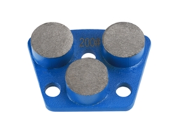 Disco De Esmeril De Diamante Trapezoidal Para Mezcladora Arena 200 (3 Agujeros 3 Dientes Redondos)