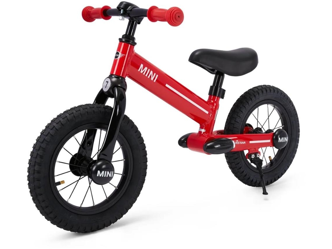 Bicicleta De Equilíbrio 12" Mini - 3 A 6 Anos - Estrutura Em Alumínio - Vermelho