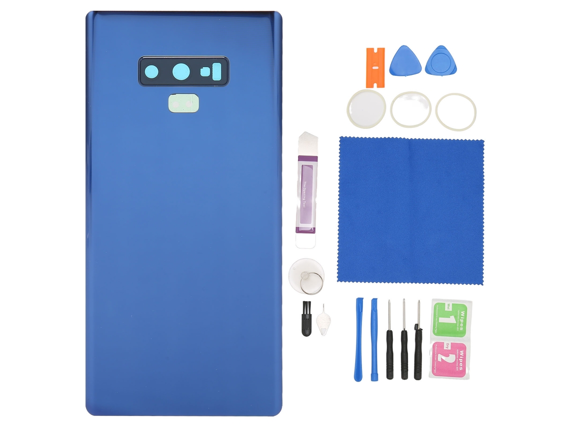 Cubierta Trasera de Cristal para Samsung Galaxy Note 9 N960 con Kit de Reparación Azul | S/MARCA