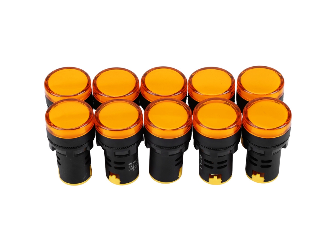 Laxiscreed Luz De Sinalização Led 24v Ac/dc, Rosca 22mm Para Equipamentos