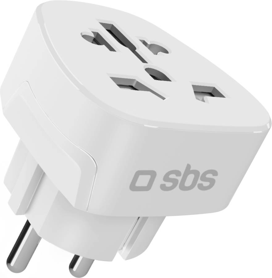 Adaptador de Viagem SBS Universal Schuko (Potência Máxima: 2500W)