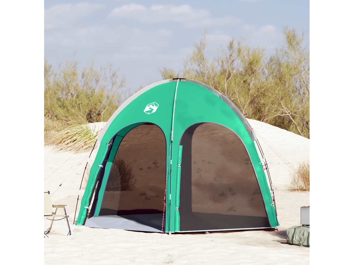 Vidaxl Tenda De Piscina Com Telhado Verde Do Mar 366 X 305 X 231 Cm