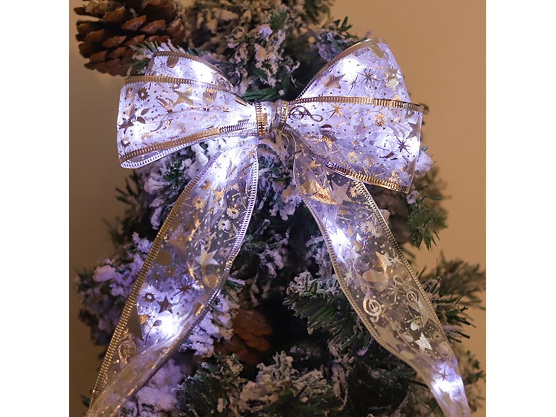 Luzes de Fita Natal 10m 100led Branco Prata Reutilizáveis