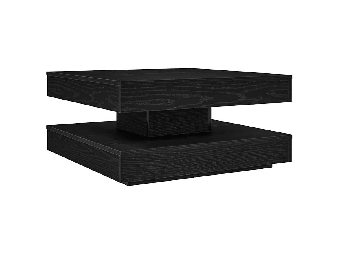 Mesa de Centro Rotativa a 360 Graus Preto MAISON EXCLUSIVE 70x70x34,5 cm