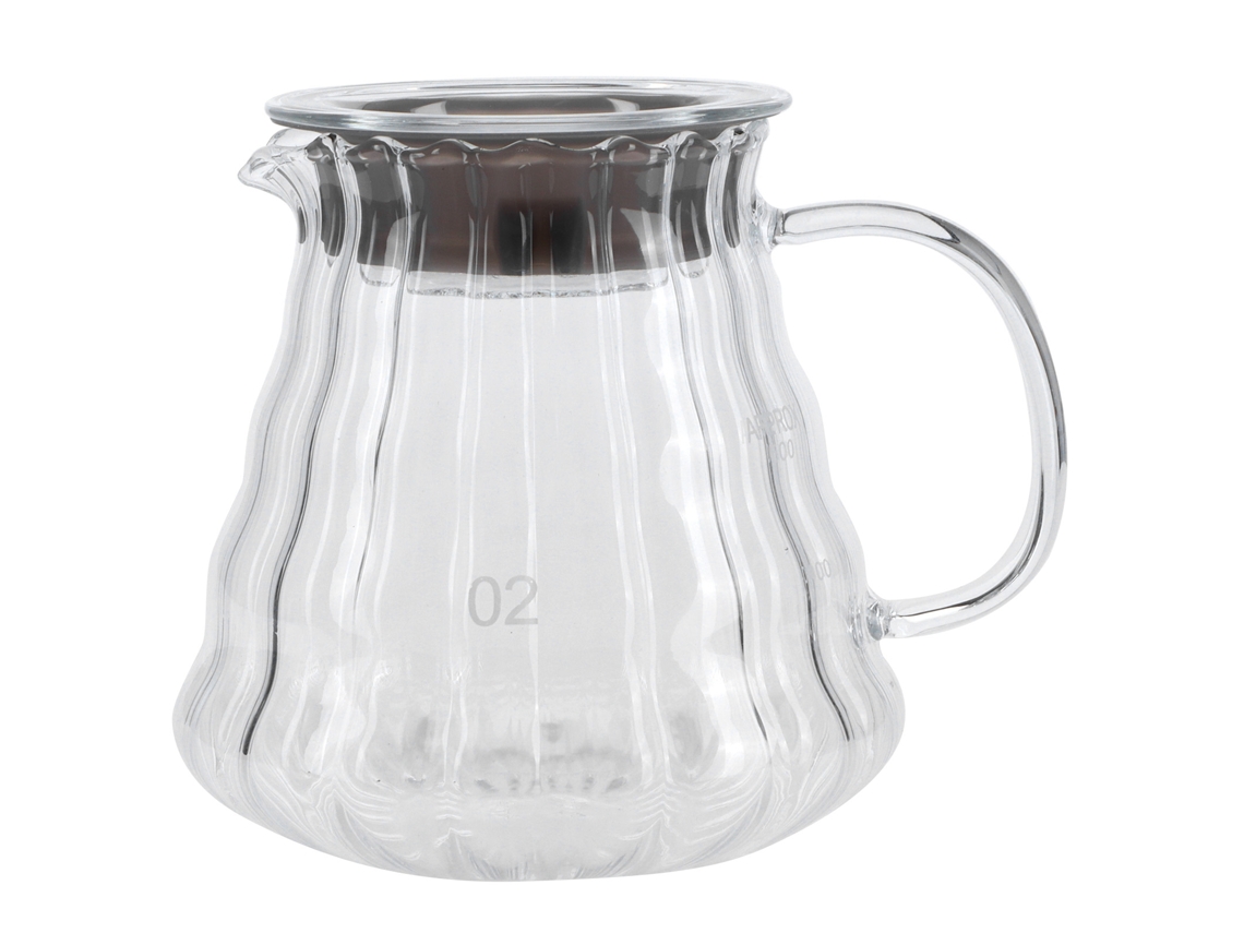 Recipiente Para Café Em Vidro De Alto Borosilicato, Chaleira, Bule, Acessórios Para Casa E Escritório, 500 Ml Brilvibera