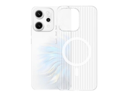 Capa Para Celular Com Botões De Metalbranco Fosco - Fixação Magnética - Oppo Reno 14 Pro