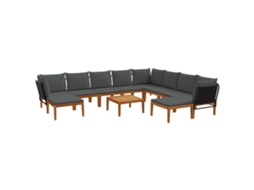 Maison Exclusive - 11 Unid. Madeira Maciça De Acácia E Corda Natural