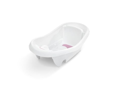 Banheira Para Bebês Evolutiva Deluxe Rosa, Desde O Nascimento Até 3 Anos Com Rede Para Bebês Inclusa. Ingenuity