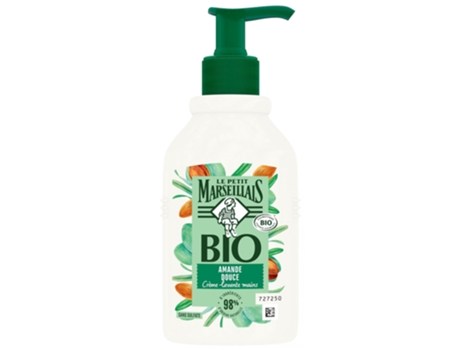 Creme para lavar as mãos com amêndoa doce orgânica 290 ml LE PETIT MARSEILLAIS