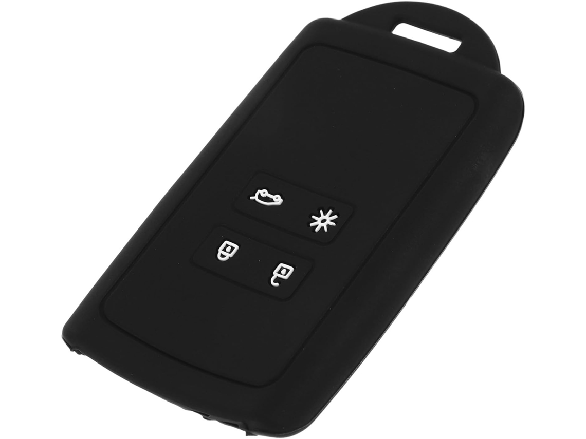 Capa De Silicone Preta Para Chave De Carro, Resistente A Arranhões E À Prova D'água.