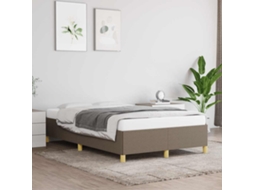 Estrutura De Cama Sem Colchão 120x190cm Tecido Cinzento