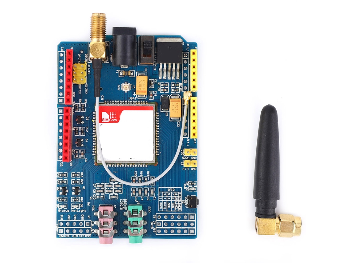 Kit de Placa de Desenvolvimento Módulo Gprs/gsm Compatível com 850/900/1800/1900 Mhz