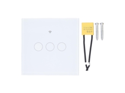 2026 interruptor de Parede Inteligente Touch 3 Gang Wifi Rf433 Controle por Voz Temporizador 80 260v