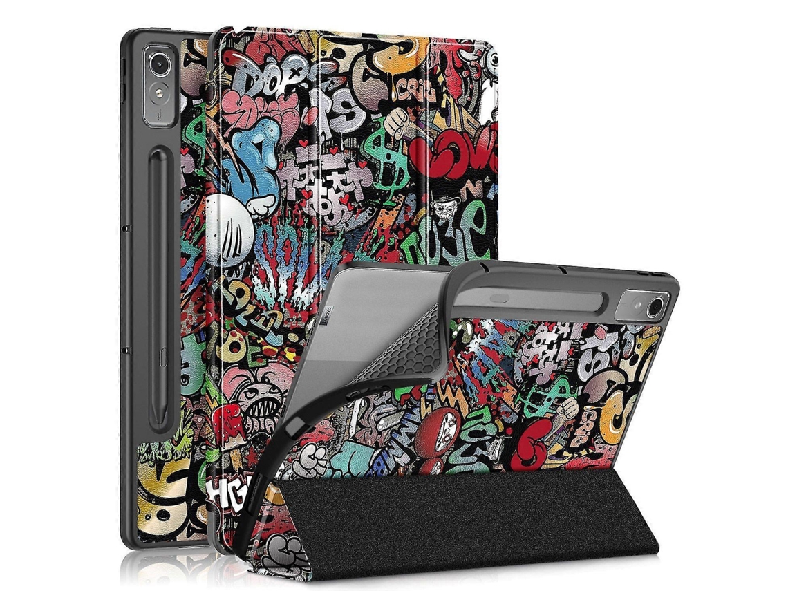 Capa Tripla Para Tablet P12 12,7" 2023 Graffiti