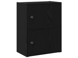 Estante Derivados de Madeira Carvalho Preto MAISON EXCLUSIVE (40x24x52 cm)