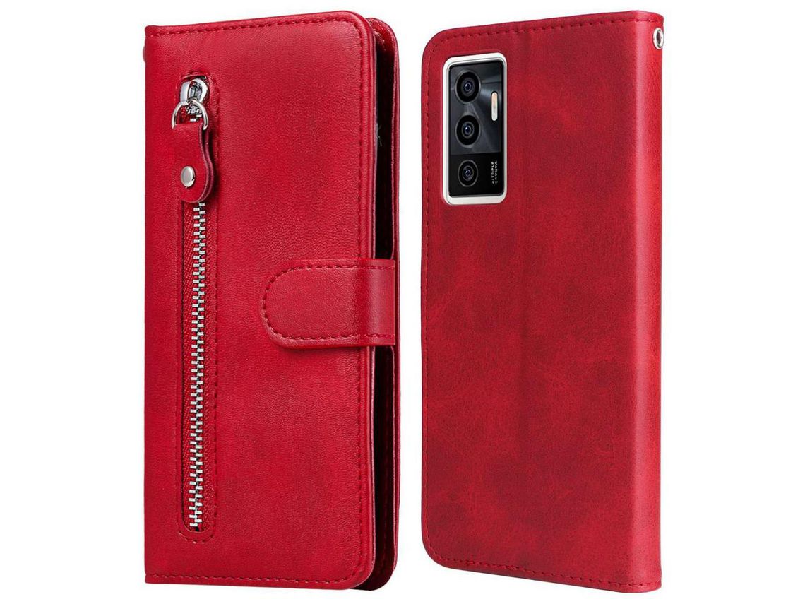 Capa para Vivo y75 4g/v23e 5g/4g Vermelho