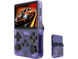 Console Portátil Retrô R36s com Mais de 21.000 Títulos Clássicos, Tela Ips de 3,5 Polegadas, 64gb AQUAFORGE