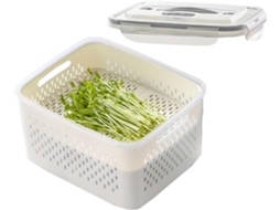 Recipiente Para Geladeira | Organizador Térmico Seguro Para Alimentos, Com Divisórias Para Drenage Gokoco